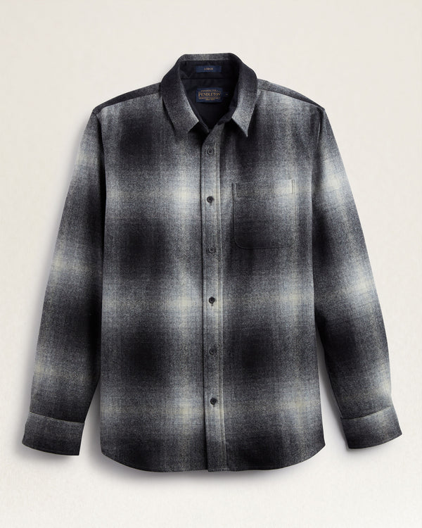 Men's Pendleton | Plaid Lodge Shirt | Black/White Ombre - FLCrooks.com