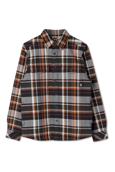 Men's Kavu | Carrick Bend Plaid Woven Shirt | Cedar Buffs