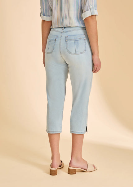 Women's French Dressing | Olivia Capri Denim | Light Blue