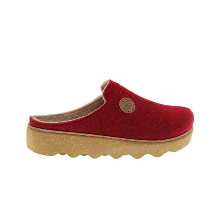 Women's ROHDE Shoes | 6120 Foggia Felt Clog | Wine Red