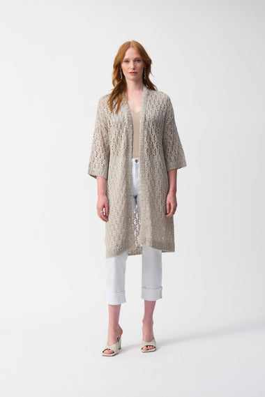 Women's Joseph Ribkoff | Open-front Knitted Cardigan | Champaign