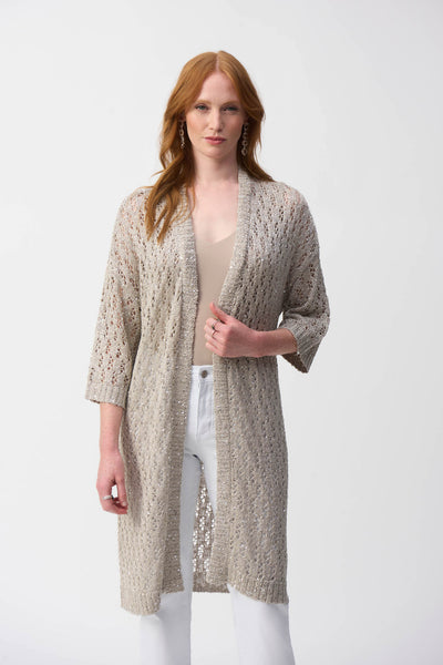 Women's Joseph Ribkoff | Open-front Knitted Cardigan | Champaign