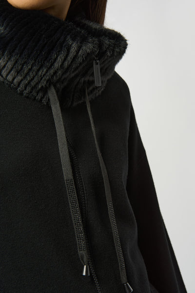 Women's Joseph Ribkoff | Relaxed Fit Shawl Collar Jacket | Black