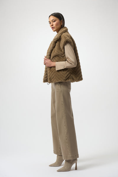 Women's Joseph Ribkoff | Faux Fur Jacket With Zipper | Mink