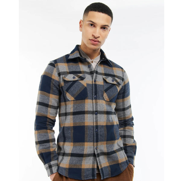 Men's Barbour | Rhobell Tailored Shirt | Grey Marl