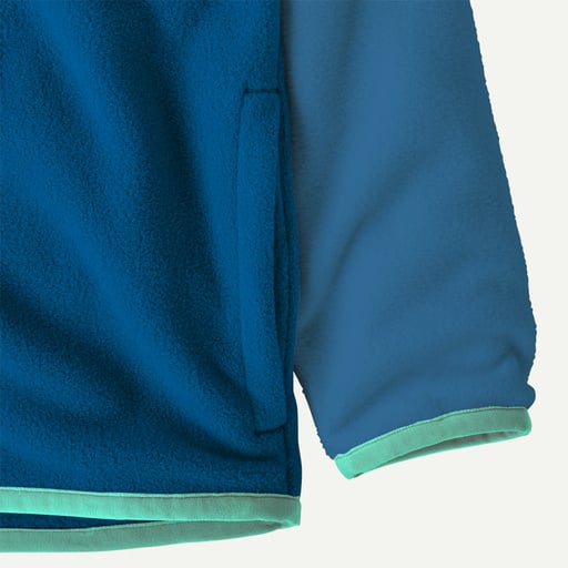 Infant's Patagonia | Micro D® Snap-T® Fleece Jacket | Aquatic Blue