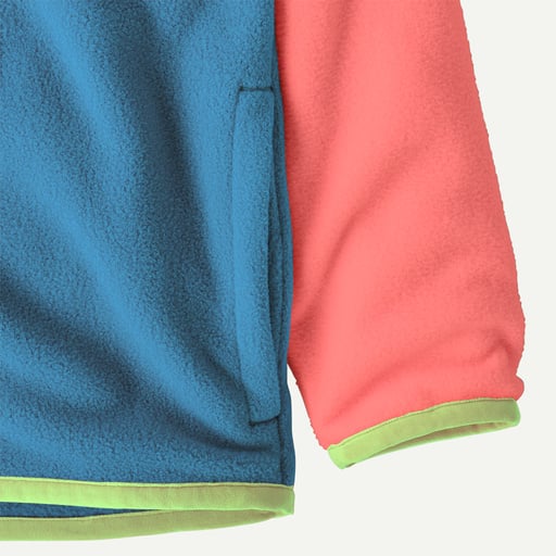 Infant's Patagonia | Micro D® Snap-T® Fleece Jacket | Shore Blue