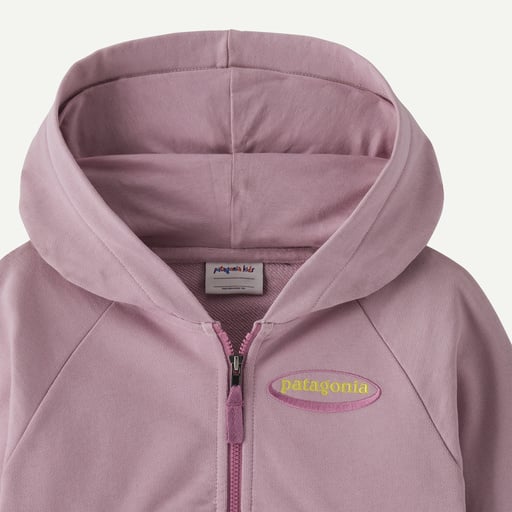 Infant's Patagonia | Full-Zip Hoody Sweatshirt | Quiet Violet
