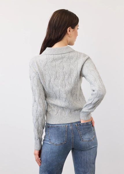 Women's French Dressing | Cabled Cardigan | Grey