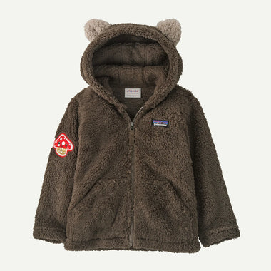 Infant's Patagonia | Baby Furry Friends Hoody | Amanita Rita Patch: Marlow Brown