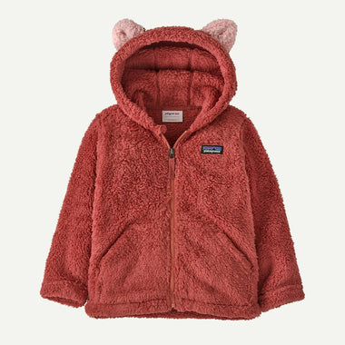 Infant's Patagonia | Baby Furry Friends Hoody | Potter's Red
