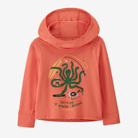 Toddler's Patagonia | Baby Capilene Silkweight Hoody | Coral