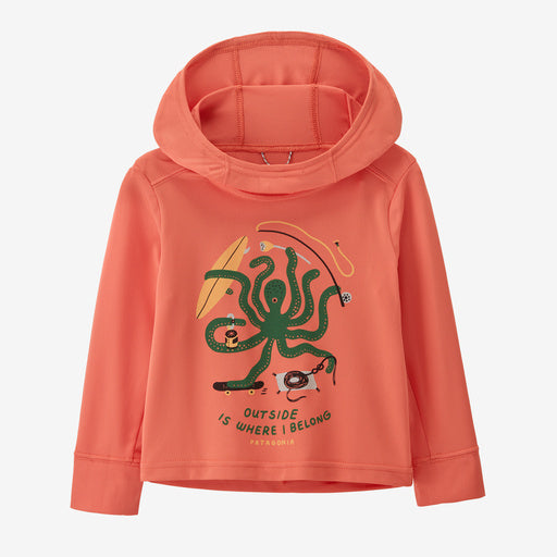 Toddler's Patagonia | Baby Capilene Silkweight Hoody | Coral
