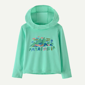 Infant's Patagonia | Capilene® Silkweight Hoody | Early Teal