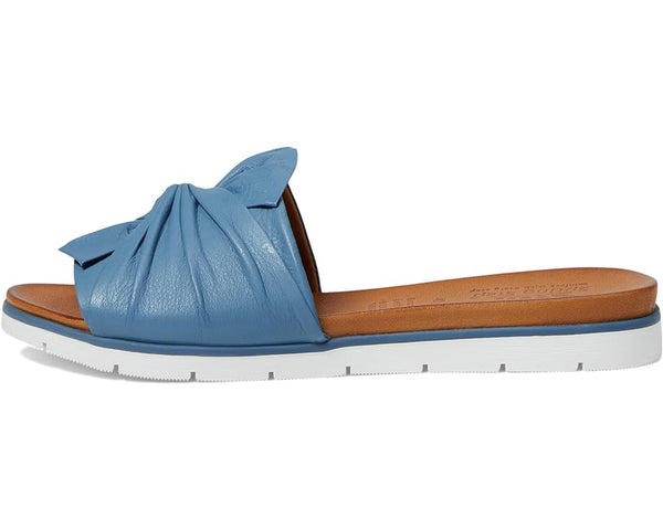 Women's Spring Step | Lavona Leather Slide Sandal | Blue