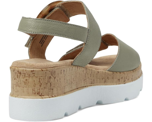Women's Spring Step | Abarah Platform Memory Foam Sandal | Sage Green