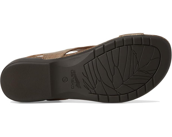 Women's Dansko | Reece Toe Loop Waxy Burnished Sandal | Bronze