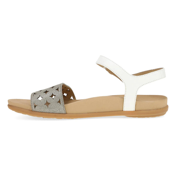 Women's Dansko | Jodie Leather Sandal | Platino/White