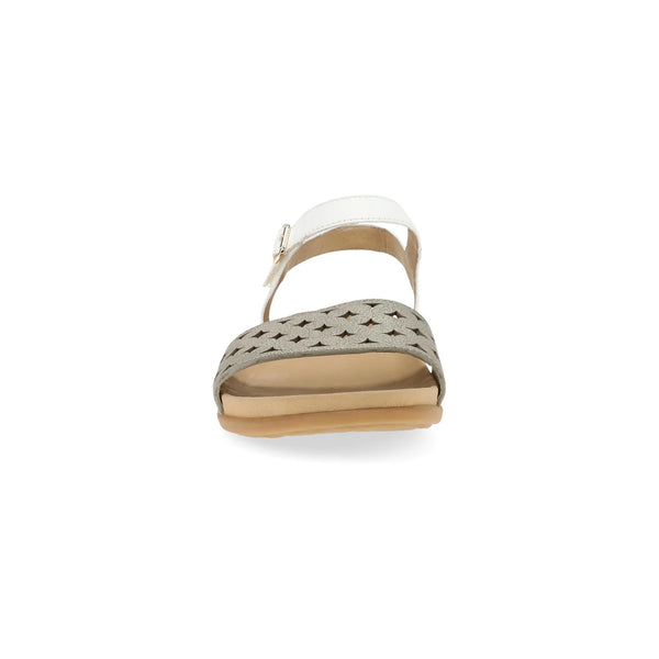 Women's Dansko | Jodie Leather Sandal | Platino/White