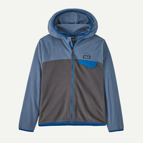 Kid's Patagonia | Micro D® Snap-T® Fleece Jacket | Forge Grey w/Utility Blue