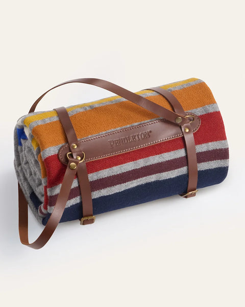 Pendleton | National Park Motor Robes with Leather Carrier | Yosemite