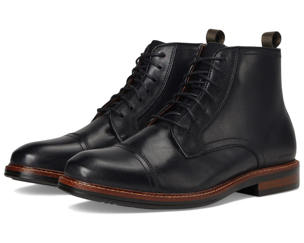 Men's Johnston & Murphy | XC Flex™ Durham Cap Toe Zip Boot | Black
