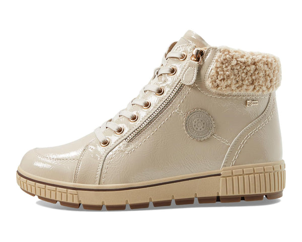 Women's Spring Step | ALPS High Top Sneaker Shoe | Beige Patent
