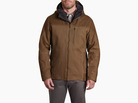 Men's KÜHL | The Law Fleece Lined Hoody | Dark Khaki Front