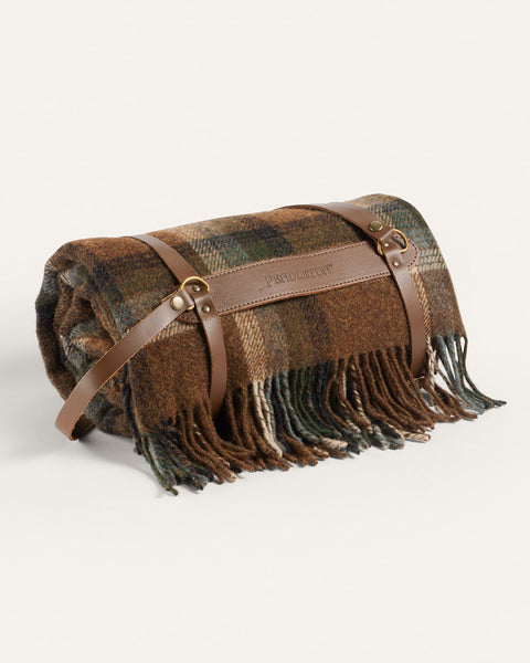 Men's Pendleton | Motor Robe with Leather Carrier | Redwood