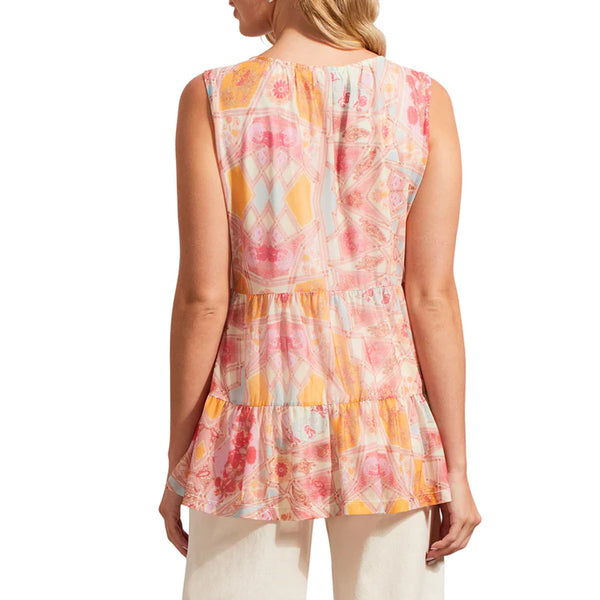 Women's Tribal Jeans | Sleeveless Tiered Top | Yellovango