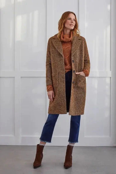 Women's Tribal | Lined Tweed Duster Coat | Mocha