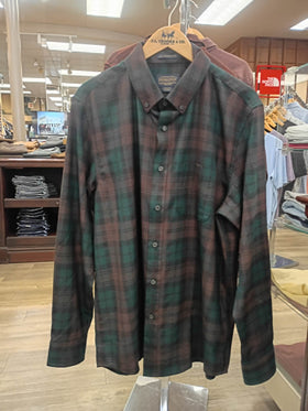 Men's Pendleton | Long Sleeve Plaid Wool Woven Shirt | Teal/Maroon