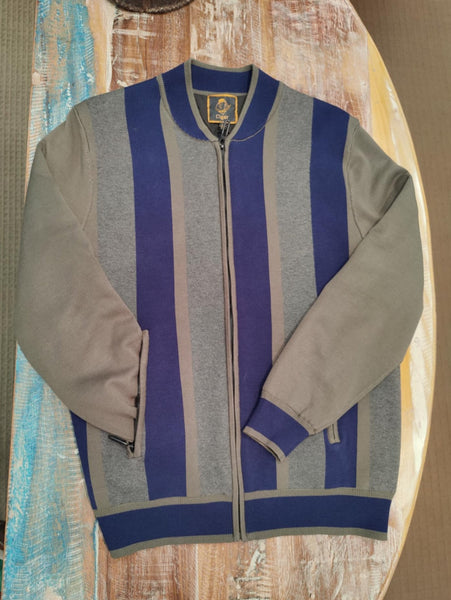 Men's Cigar Sweater | Lined Zip Closure | Olive