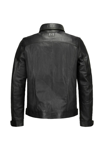 Men's Milestone | Nagano Leather Coat | Black