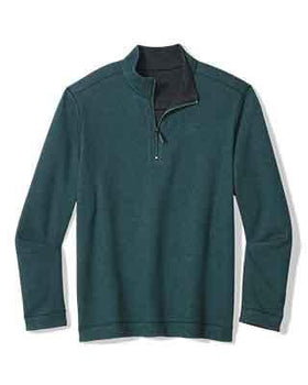 Men's Tommy Bahama |  Flipview Half-Zip Pullover | Emerald