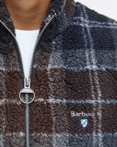 Men's Barbour | Tartan Sherpa Fleece | Midnight