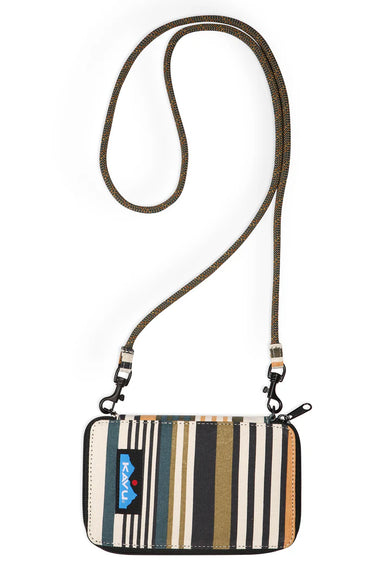 Women's Kavu | Go Time Cross Body Bi-Fold Wallet | Stripe