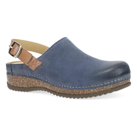 Women's DANSKO | Merrin Burnished Suede Mule Shoe | Blue