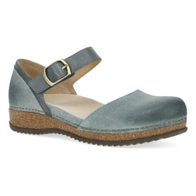Women's Dansko | Mae Burnished Suede Shoe | Denim