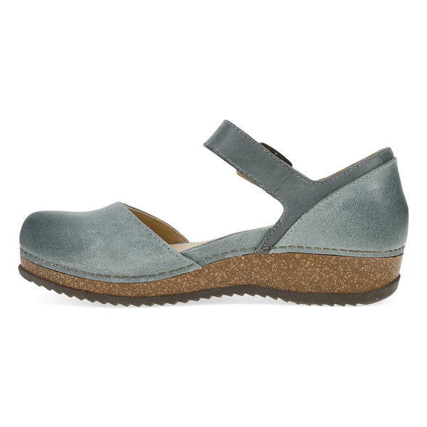 Women's Dansko | Mae Burnished Suede Shoe | Denim