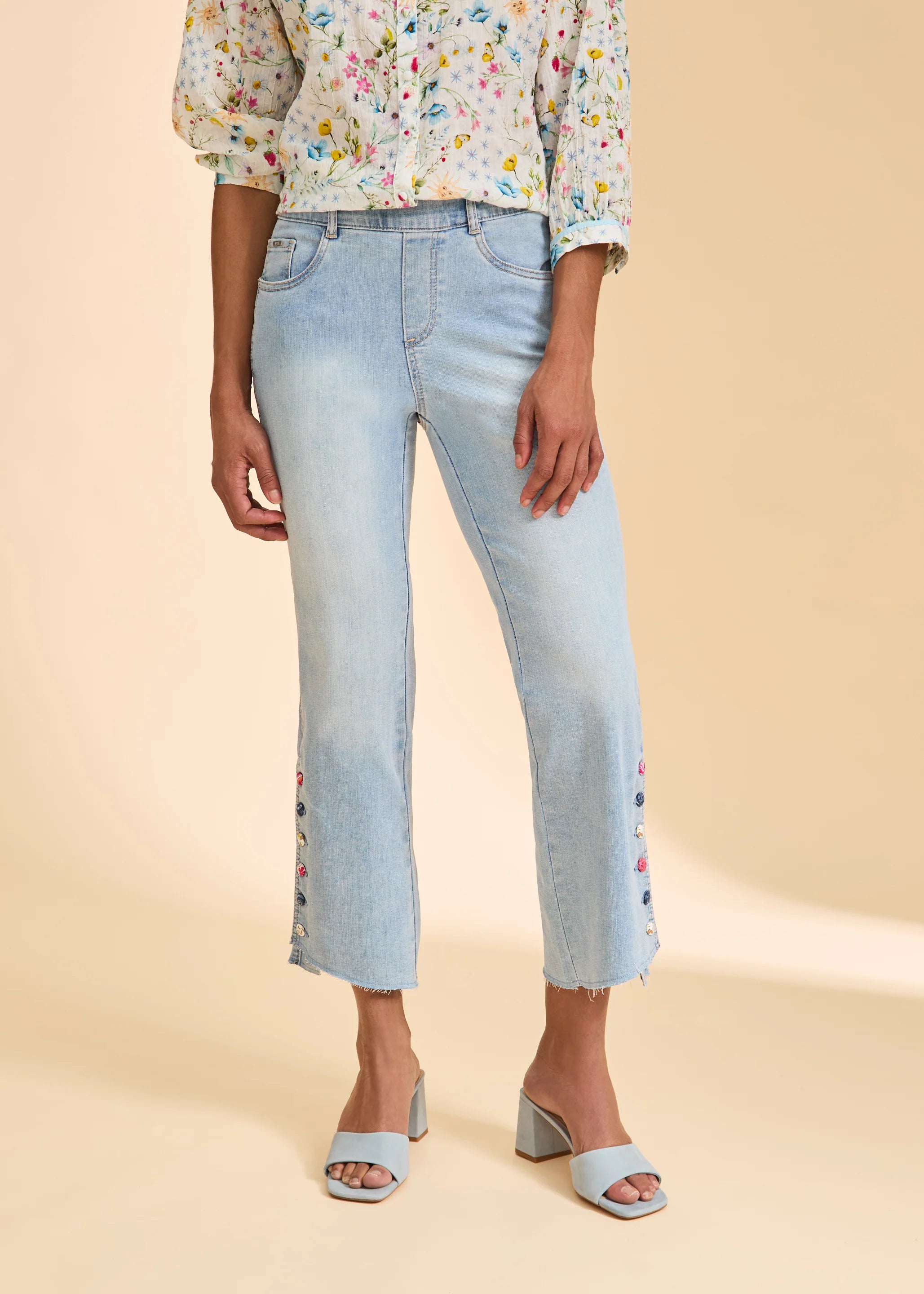 french dressing blue jeans French Dressing Girlfriend Barrel Jeans - SALE Shady and Katie