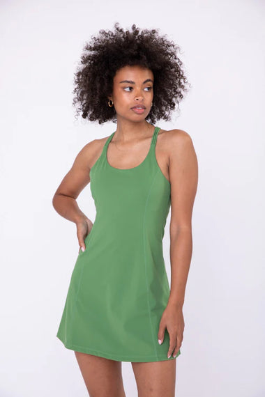 Women's Mono B | Active Racerback Dress | Green