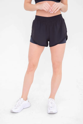 Women's Mono B | Groovy Baby Dolphin Shorts | Black