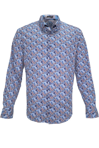 Men's Au Noir | Cloudspin Shirt | Multi Blue