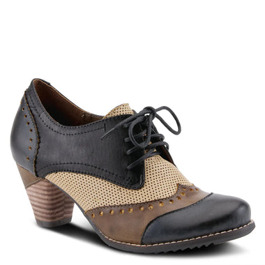 Women's L'Artiste | Bardot Oxford Style Shoe | Navy Multi