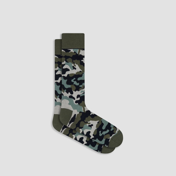 Men's Bugatchi | Camoglage Mid-Calf Socks | Sage