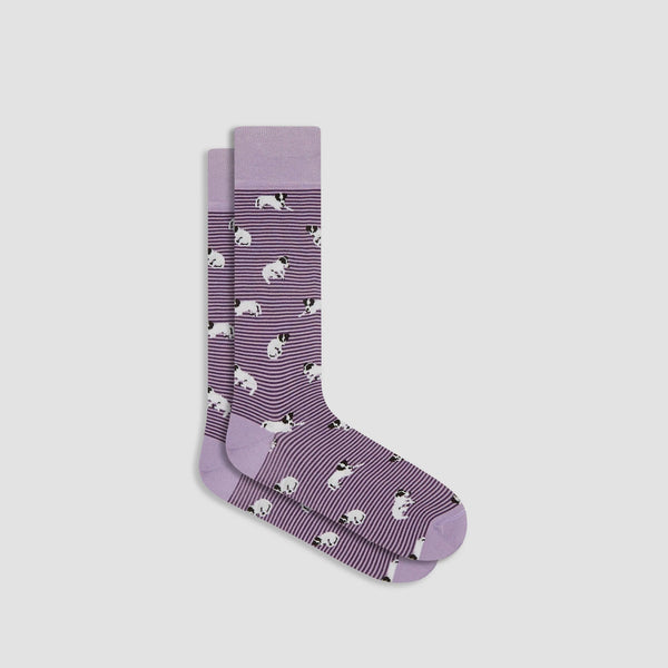 Men's Bugatchi | Fido Mid-Calf Socks | Lilac