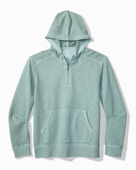 Men's Tommy Bahama | Big & Tall Cirrus Breeze Half-Zip Hoodie | Dark Alpine