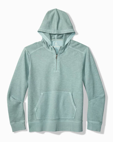 Men's Tommy Bahama | Big & Tall Cirrus Breeze Half-Zip Hoodie | Dark Alpine