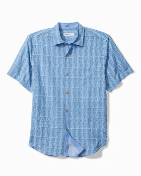 Men's Tommy Bahama | Coastal Ease Siena Geo IslandZone® Shirt | Blue
